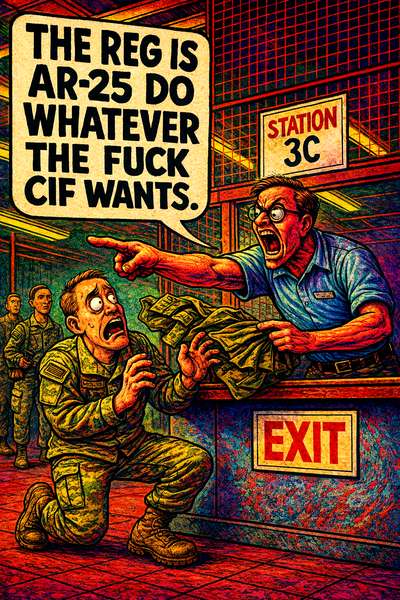 The Reg Is Ar-25 Do Whatever the Fuck CIF Wants