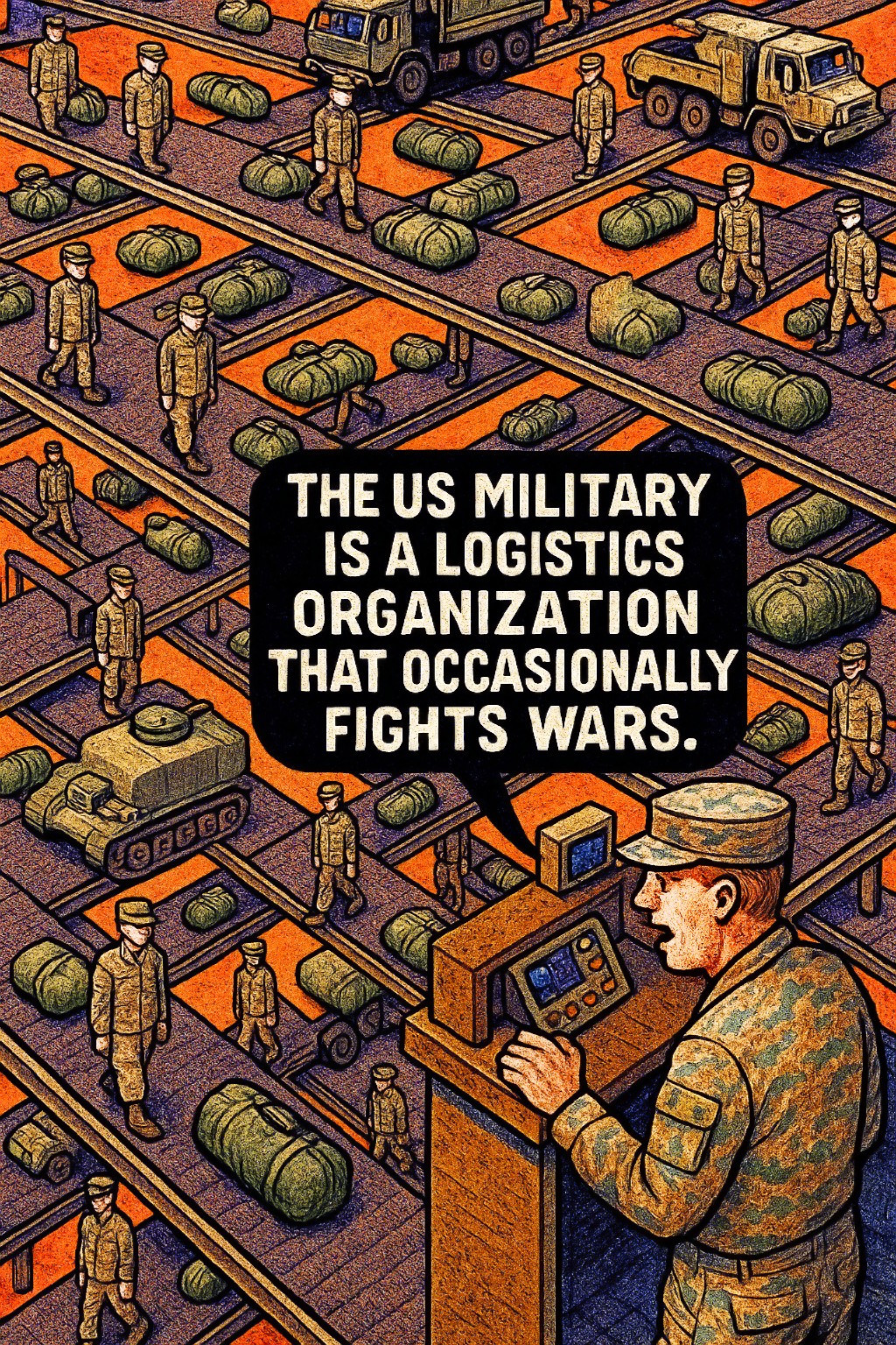 The US Military Is a Logistics Organization That Occasionally Fights Wars