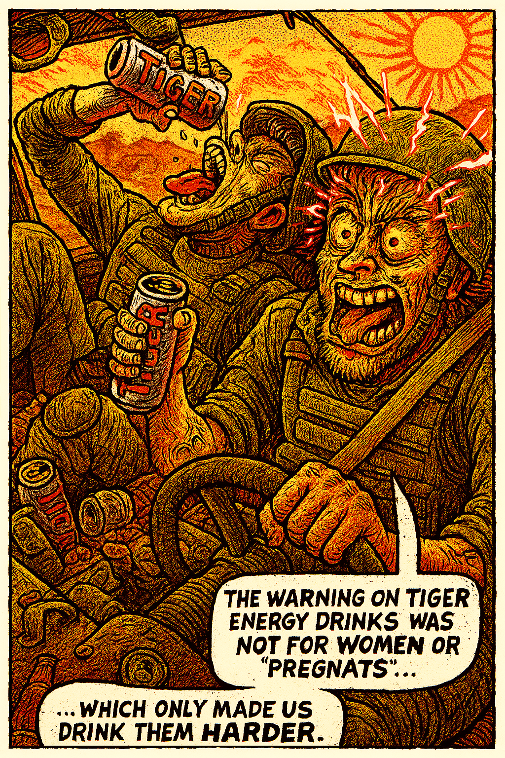 The Warning on Tiger Energy Drinks Was Not for Women or “Pregnats”