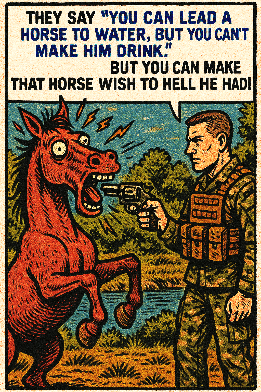 They Say “You Can Lead a Horse to Water”