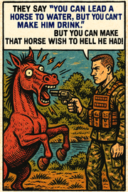 They Say “You Can Lead a Horse to Water”
