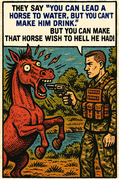 They Say “You Can Lead a Horse to Water”
