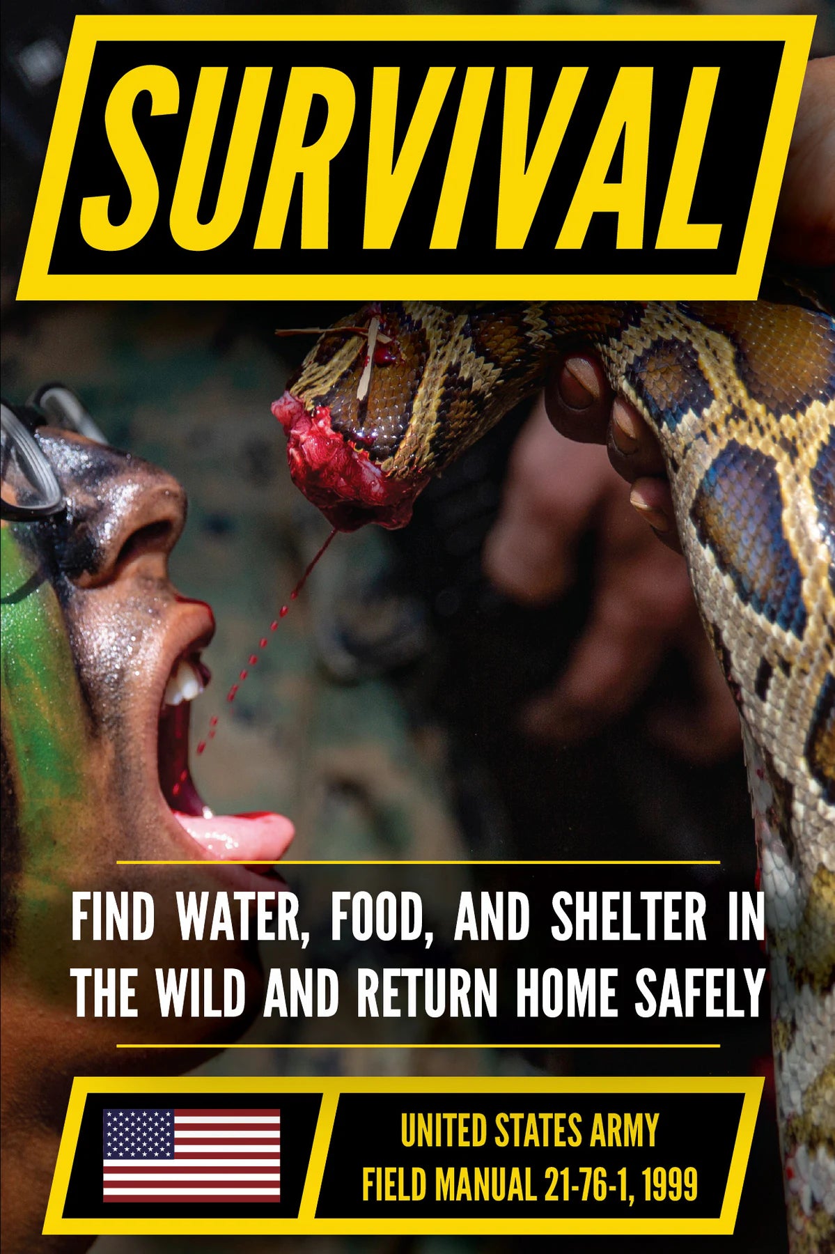 U.S. Army Survival, Evasion, and Recovery Manual (FM 21-76) — front cover (English)
