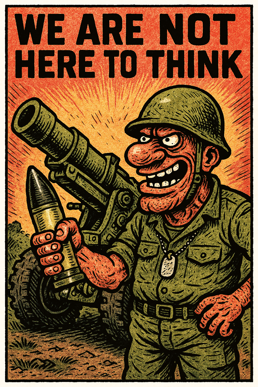 We Are Not Here to Think