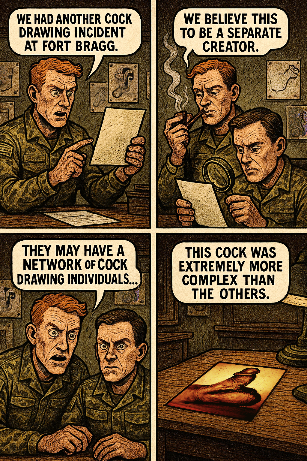 We Had Another Cock Drawing Incident at Fort Bragg