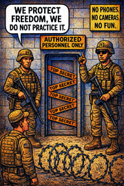 We Protect Freedom, We Do Not Practice It