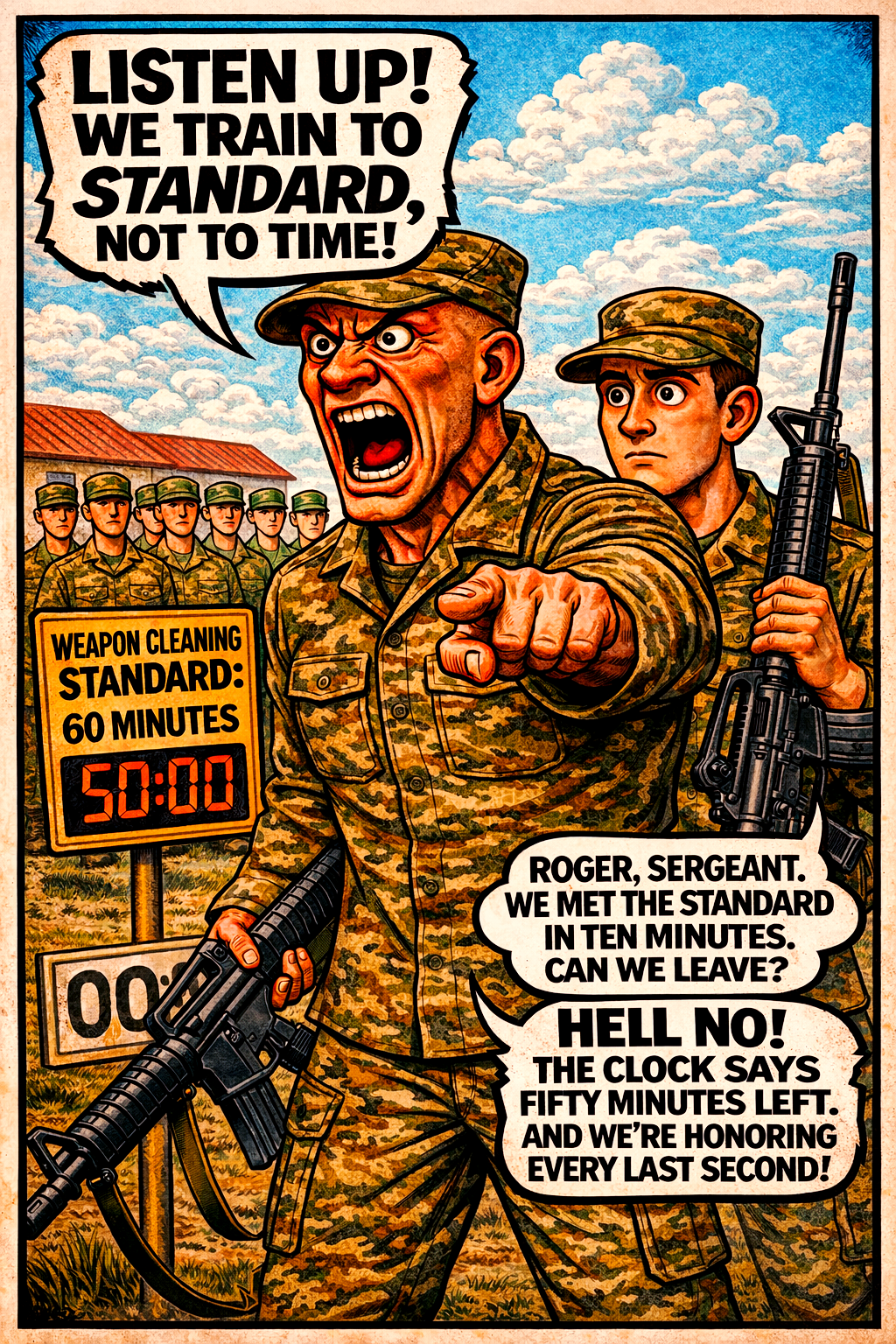 We Train to Standard, Not to Time!