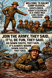 Welcome to Balmy Camp Rudder, Gentlemen