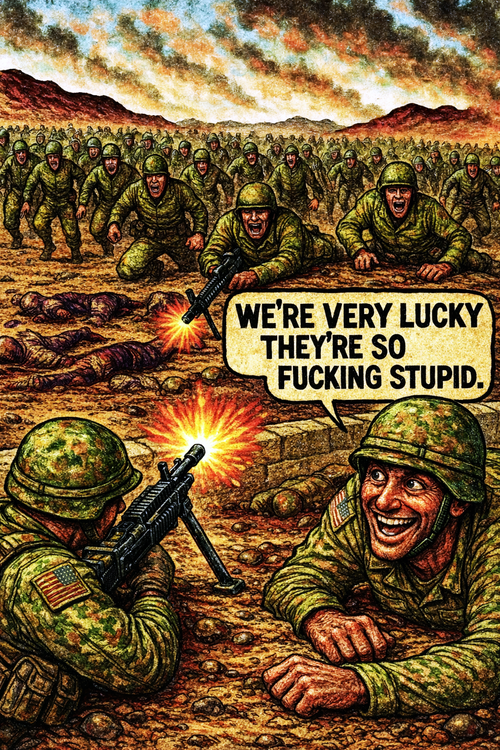 We're Very Lucky They're so Fucking Stupid