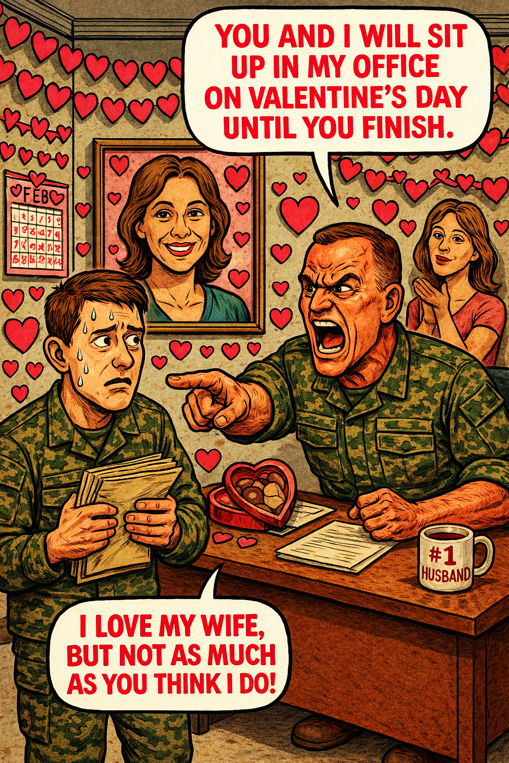 You and I Will Sit up in My Office on Valentine's Day Until You Finish