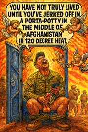 You Have Not Truly Lived Until You've Jerked Off in a Porta-Potty in the Middle of Afghanistan in 120 Degree Heat