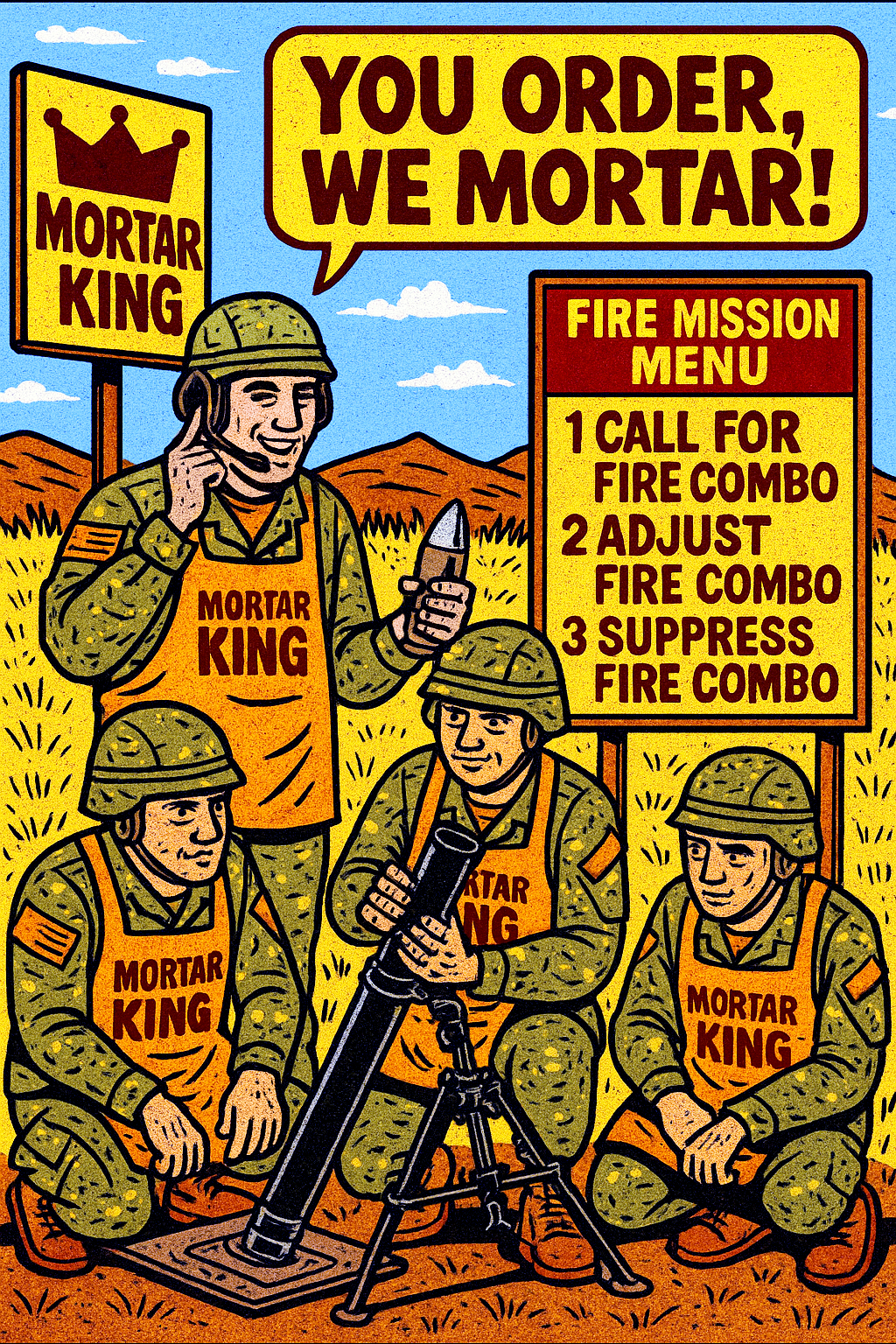 You Order, We Mortar!