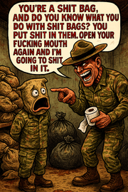 You're a Shit Bag, and Do You Know What You Do with Shit Bags?
